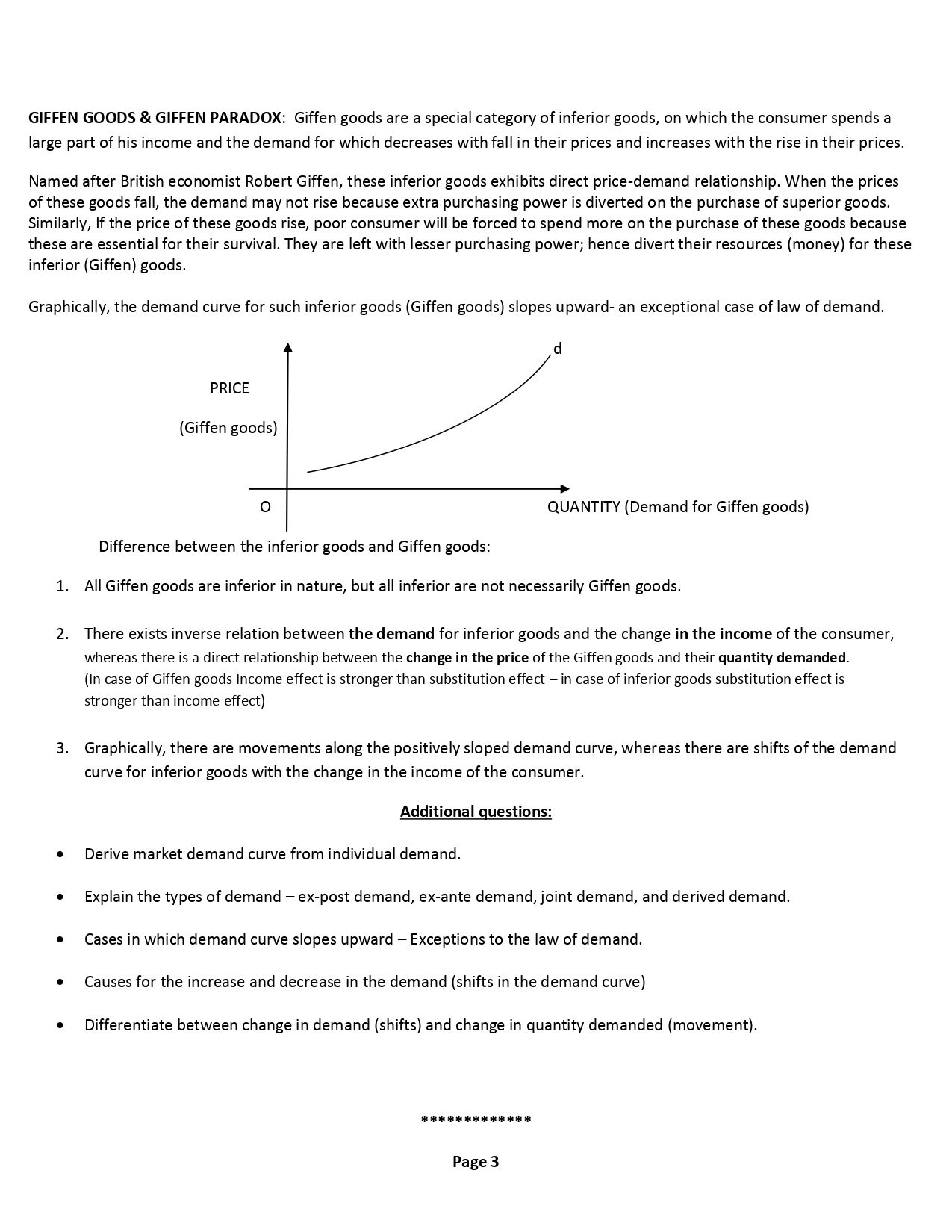 Theory of Demand